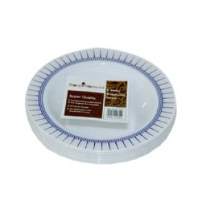 Rosymoment 4-inch Disposable Premium Heavy Duty Plastic Bowl Set of 6, White