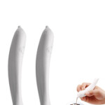 Croot 2-Piece Cake Decoration Coffee Carving Electrical Latte Art Pen, White
