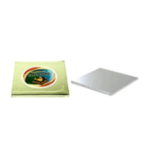Rosymoment 100-Piece 8-inch Square Cake Board Set, Silver