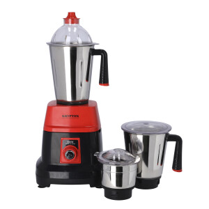 Krypton 3-IN-1 Mixer Grinder- KNB6192| 550W Powerful Copper Motor with Stainless Steel Jars and Blades and Unbreakable Lids