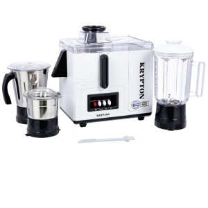 Krypton 4-IN-1 Mixer Grinder- KNB6276| 750W Powerful Copper Motor with Stainless Steel Jars and Blades and Unbreakable PC Lids