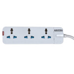 Krypton 3 Way Extension Socket- KNES5080| Equipped with 750-Degree Fire Proof Temperature| 5 M Cord, Ideal