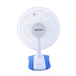 Krypton 60W 16-Inch Table Fan - 3 Speed Settings with Oscillating/Rotating and Static Feature - Electric Portable Desktop Cooling Fan