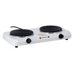 Krypton KNHP5306 Electric Double Hot Plate 2000W | Cast Iron | Double Burner Hot Plate for Flexible Precise Table Top Cooking