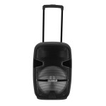 Krypton KNMS5035 Portable & Rechargeable Professional Speaker - Comfortable Handle with Rolling Wheels | USB, SD Card, FM, Mic, Bluetooth & Remote