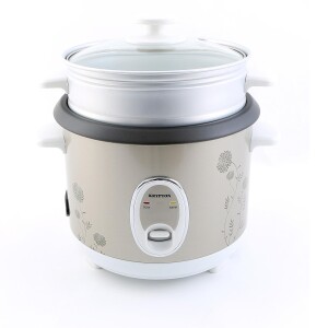 Krypton KNRC6055 400W 1 L Rice Cooker with Steamer | Non-Stick Inner Pot, Automatic Cooking, Easy Cleaning, High-Temperature Protection