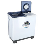 Krypton 9.8 KG Twin Tub Semi-Automatic Washing Machine- KNSWM6186| Fully Knob Control, 770W Semi-Automatic Top Load Washing Machine