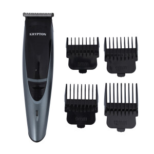 Krypton Rechargeable Trimmer, Working 45 Minutes, KNTR5296 | Portable Design | Sharp Blades for Efficient Cutting