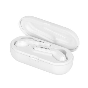 Krypton KNTWS5376 True Wireless Ear Buds - 3H Playing Time | Portable Rechargeable Charging Case | 200 Hours Stand By | Touch Controls | 2 Years Warranty