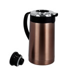Stainless Steel Vacuum Flask Double Walled Carafe, KNVF6331 | 1.6L Jug | 24 Hours Heat & Cold Retention Thermal Insulated Air Pot