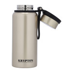 Sports Bottle, Stainless Steel, 950ml, KNVF6357 | Double Wall Vacuum Insulation | Keep Drinks Hot Or Cold For Hours | Silicon Handle 