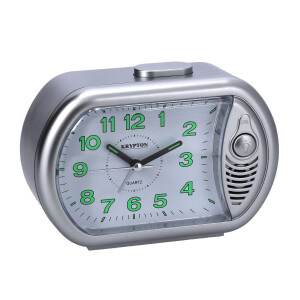 Krypton Bell Alarm Clock- KNWC6292| Analogue Alarm Clock with Loud Bell Alarm, 3 Functions: Bell, Beep and Light| Perfect