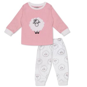 Luqu 2 Piece Toddler Kids Cotton Pyjama Set Sleepwear, Short Sleeve T-Shirt, Blue Stars