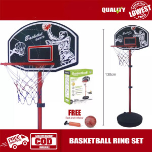 Adjustable Basketball Ring with Board and Stand Hoop Net Ring Wall With Stand | MF-0728