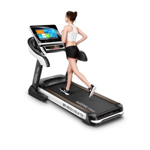 6.0 HP DC Motorized Treadmill with 15.6″ TFT TV Android System - no Massager