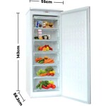 Solid Door Upright Freezer 250L 250 L NUF250N2W White