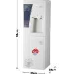 Water Dispenser Hot And Cold With Refrigerator NWD1206N White