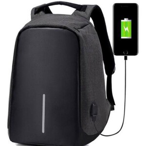Anti Theft Backpack With USB Charging Port 15 Liter, 42 cm 15inch Black