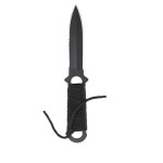 Pointed Arc Head Outdoor Survival Straight Pocket Knife