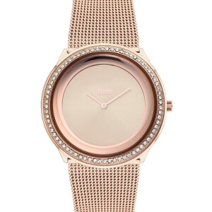 Women's Stainless Steel Analog Watch ST-47374/RG - 38 mm - Gold