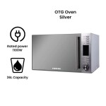 Microwave Oven 30 L 900 W NMO300MDG Silver