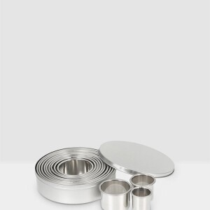 12-Piece Stainless Steel Cookie Cutter Set Silver