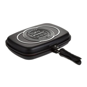 Double-Sided Grilling Pan Black 36centimeter