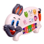 Musical Rabbit Piano Soft Song Early Sounding Educational Toy For Kids