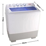 Semi Automatic Washing Machine 14 kg 500 W NWM1501SPN5 White/Blue