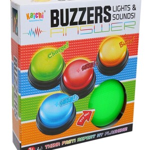 4-Piece Lights And Sounds Answer Buzzers 18�18�3.8centimeter