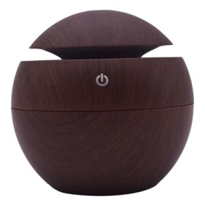 Ultrasonic Air Humidifier With 7 Colour Changing LED Lights brown 10x10x10centimeter