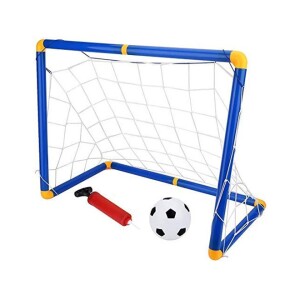 Portable Inflatable Detachable Mini Kids Football Goal Soccer Door Sturdy Design 44x31x24cm