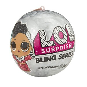Bling Series- Unbox Me Ball With 7 Different Surprises Playset, 557074 Multicolour ?9.53x9.53x9.53cm