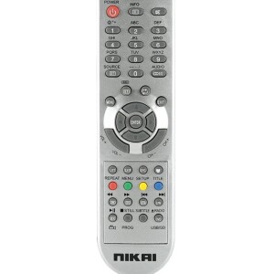 Remote Control For Nikai TV Silver