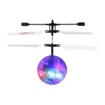 Led Light Remote Control Helicopter Prolonged Hours Of Playtime Purple/ Black 6+ Years 10x15x10cm