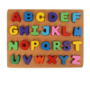 English Alphabet Wooden Block Set