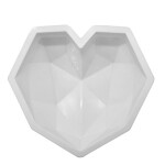 3D Bubbles Cloud Love Heart Shaped Mould White 7.87x7.87x1.97inch