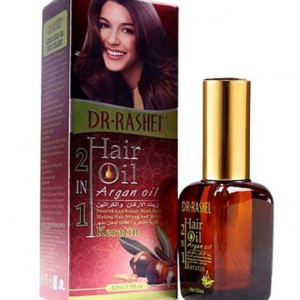 2-In-1 Argan & Keratin Hair Oil Brown/Gold 50ml