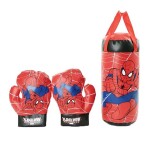 Exclusive Spiderman Boxing Punching Bag Kit With 2 Gloves Padded For Safety 15x38x15cm