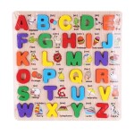 Baby Kids Wooden Learning Capital Alphabet Early Educational Development Toy