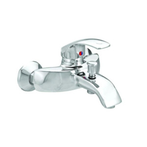 Single Lever Bath and Shower Mixer Silver