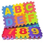 Creative Interlocking Learning Alphabet Mat Series Number Puzzle Set for Kids