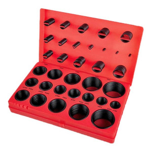 394-Piece Rubber O-Ring Kit Set Black
