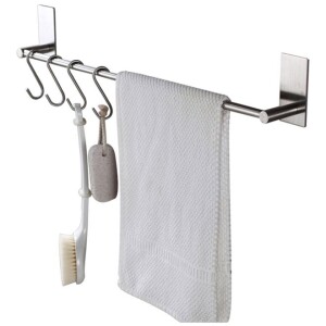 Stainless Steel Towel Holder Silver