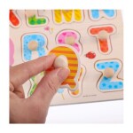 Wooden English Alphabets Pegged Puzzle