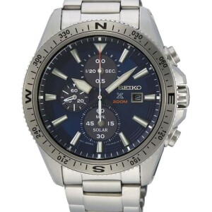 Men's Prospex Stainless Steel Chronograph Wrist Watch 44 mm - Silver - SSC703P1