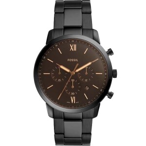 Men's Stainless Steel Chronograph Wrist Watch FS5525 - 44 mm - Black