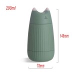 USB Air Humidifier With LED Night Light 2W Green