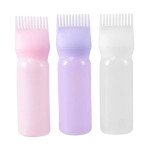 3 Piece Hair Dye Applicator Bottle With Brush White/Purple/Pink 17x4.5cm