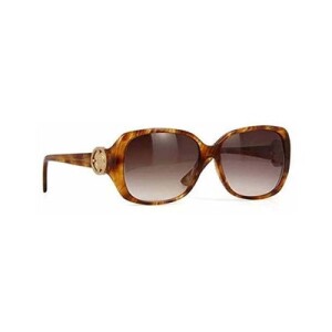Women's Rectagular Havana Sunglasses - Lens Size: 57 mm